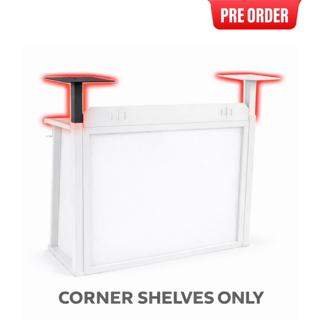 Glide DJ Booth Corner Shelves (Pair)