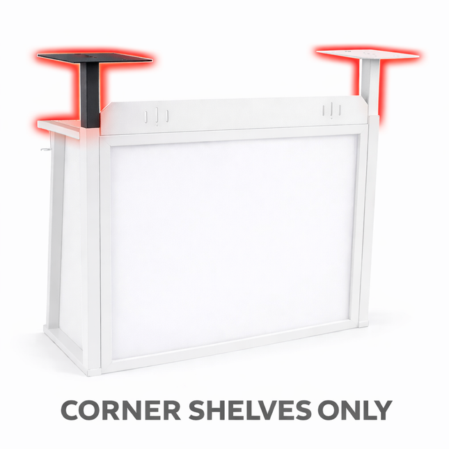 Red Panda Glide DJ Booth Corner Shelves (Pair) - PRE ORDER NOW STOCK DUE END OF MARCH