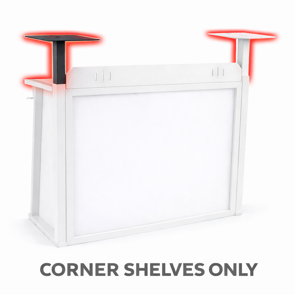 Red Panda Glide DJ Booth Corner Shelves (Pair)
