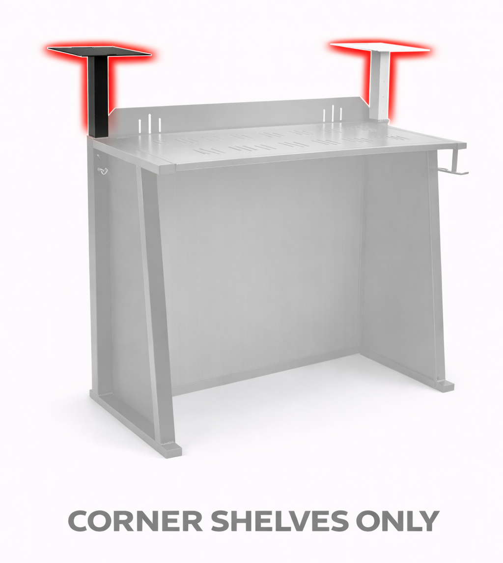 Red Panda Glide DJ Booth Corner Shelves (Pair)