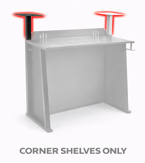 Red Panda Glide DJ Booth Corner Shelves (Pair)
